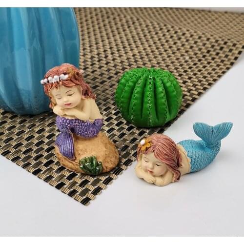 PRZY 3D Ugly Mermaid Form Silicone Mold Daughter of The Sea Fondant Cake Mold Aquarium Fish Tank Decoration Molds Homeware Craft