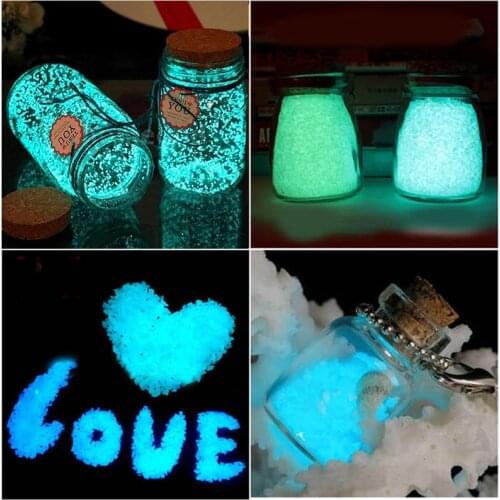 10/30g Luminous Sand Glowing Gravel DIY Luminous Wishing Bottle Glow In The Dark Aquariums Fish Tank Decoration Stone Kids Toys