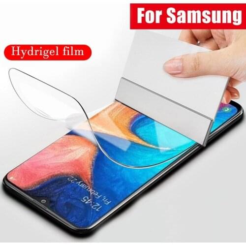 Screen Protector For Samsung Galaxy A50 A52 A70 A71 A72 Hydrogel Film For S10E S8 S9 S20 fe S21+ Note 20 Ultra 10 Plus Not Glass