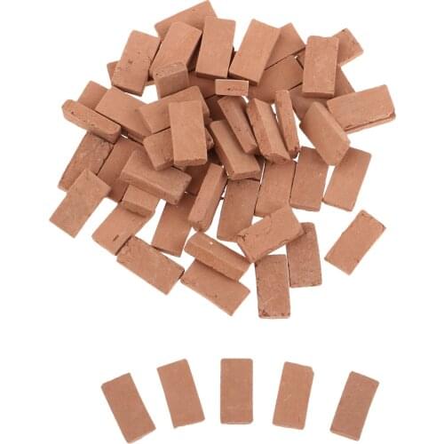 1/35 Scaled Miniature Red Brick Model for Sand Table Building Small Mini