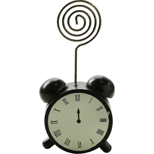 1pc Wooden Cartoon Card Stock Notes Folder Photo Clip Card Message Clip Office Supplies study Desk information photo clip