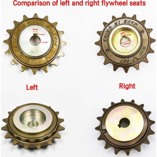 16T 18T 20T 22T Ebike Freewheel with Adaptor base for Unite Motor 1/2"x"1/8" Chain Fit #410 Bicycle Chain For right Drive motor