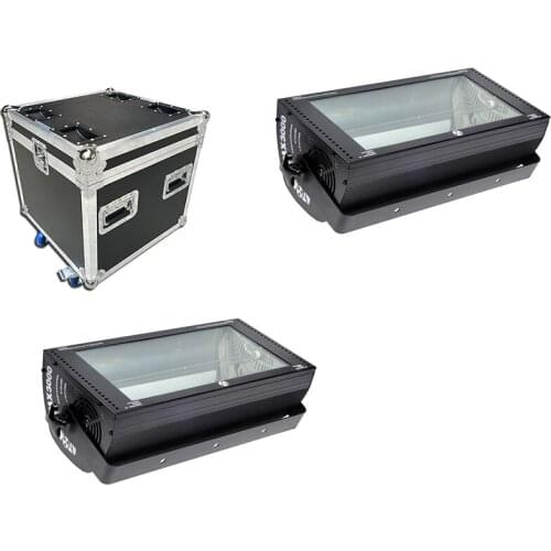 2pcs/lot with a flightcase Stage Lights Strobe 3000w strobe light DMX 512 strobe flash lighting 110V 220-240V