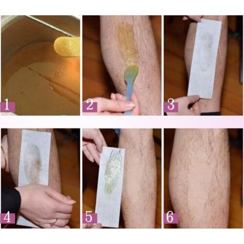 2021 New 100Pcs Professional Armpit Leg Hair Removal Wax Paper Strips Cloth Nonwoven Tool
