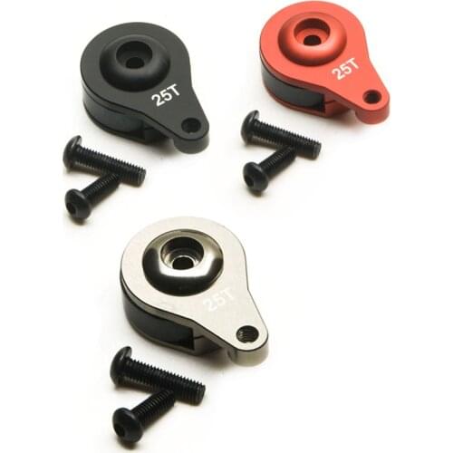 25T Aluminum Shock Absorber Servo Arm Single Hole Style for RC 1:10 Crawler Car Axial SCX10 90046 D90 Upgraded Parts