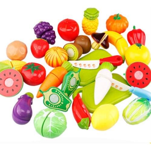 29 Pcs Food Fruit Vegetable Cutting Pretend Play Toy Children Kitchen Toys Sets Fruit Vegetable Food Toys For Children