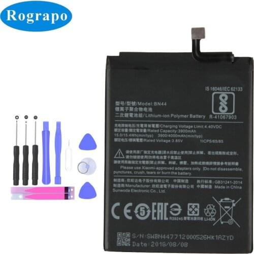 4000mAh BN44 Original Mobile Replacement Battery For Xiaomi Redmi 5 Plus Hongmi 5plus Cell Phone Batteries