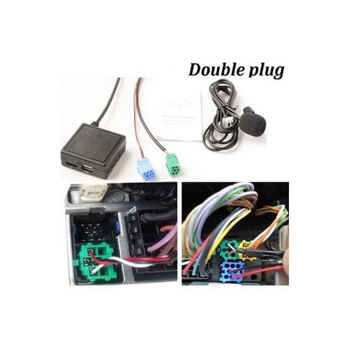 Car Bluetooth Module 6 Pin 3.5 MM AUX TF USB Adapter Wireless Radio Player Stereo Audio Module for Renault 2005-2011 Models