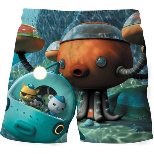 The Octonauts Shorts Kids Clothes Barnacles Kwazii Peso Penguin Shellington Dashi Inkling Anime Pants Quick-Dry Casual Shorts