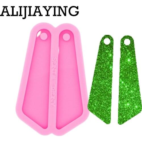 DY0453 Glossy Long Tassel Earrings Silicone Mold Resin Pendant Mould for Epoxy Jewelry Making DIY Crafts