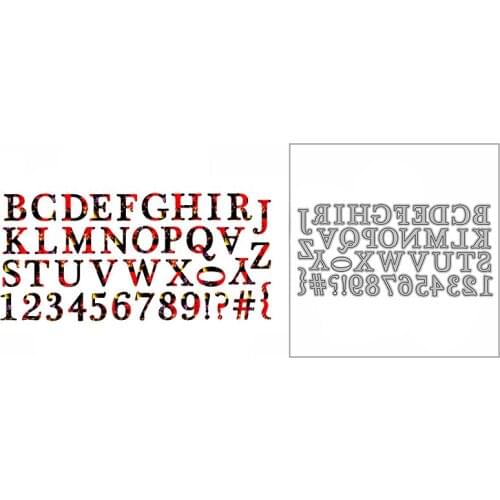 New Regular Alphabet Number Craft Embossing Mold 2021 Metal Cutting Dies for DIY Decor Scrapbooking Album Card Making No Stamps
