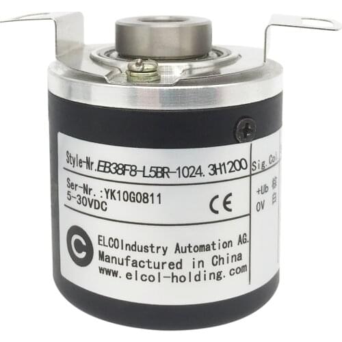 New 1024 line EB38F8-L5BR-1024.3H1200 Elco rotating hollow shaft encoder