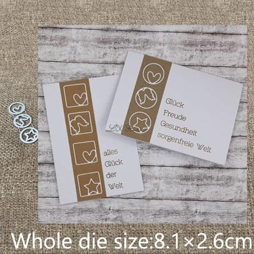 New Design Craft Metal stencil mold Cutting Dies 3pcs circle ornament scrapbook die cuts Album Paper Card Craft Embossing