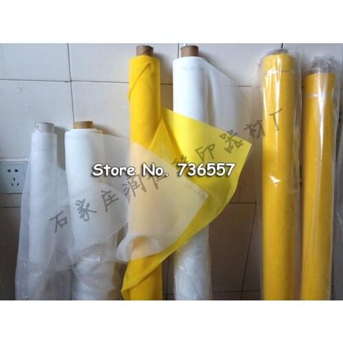 5 meters 120M Silk Screen Printing Mesh Fabric - Width 127cm, White Color, 120 Mesh Count 48T