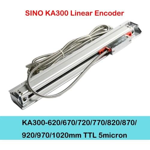 Original Sino KA300 5micron 570 620 670 720 770 820 870 920 970 1020mm linear scale linear encoder for milling lathe machine