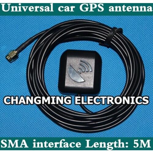 SMA Interface/Universal Car GPS Antenna/Navigation Antenna/Two - stage Magnification/Length: 5M(working 100% Free Shipping)1PCS