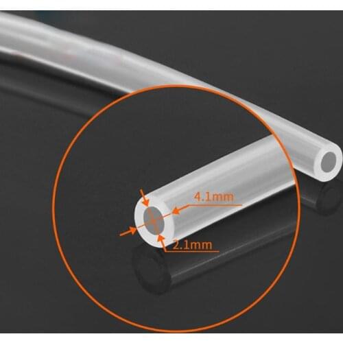 1M Tube 3D Printer Accessories PTFE Tube PiPe Remote Nozzle Feeding Tube 2mmX4mm High Temperature Resistance QX2B