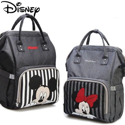 Disney Mickey Minnie Diaper Bag Backpack Waterproof Mummy Backpack Nappy Stroller Bags Maternity Baby Bag Outdoor Travel Bags