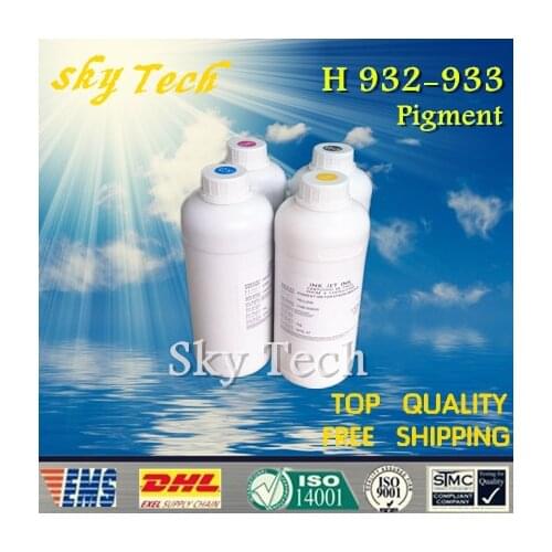 1000ML*4 Specialized Pigment Ink For HP932 HP933 , Water proof Ink For HP officejet 6100 6600 6700 7110 7610 7612 Etc