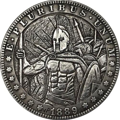 1889 Warrior Fighters Souvenir Coins Collectibles Antique 3D Metal Commemorative Morgan Hobo Coin Copy Home Decor New Year Gift