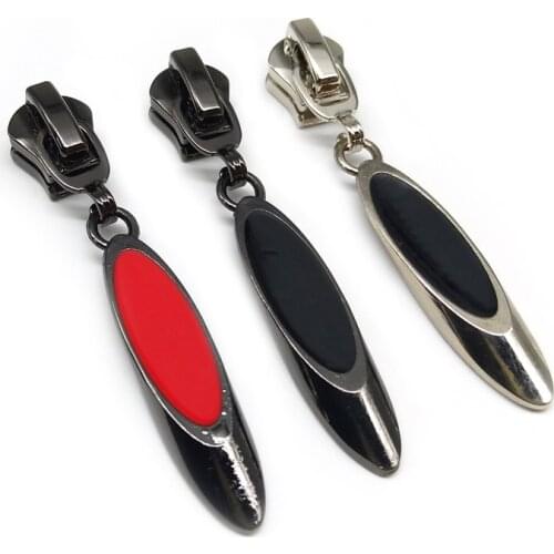 20pcs/lot, 2020 New Arrival Red Black Silver 5#Zipper Sliders, Fashion Sewing Accessories 3 Colors Seletable