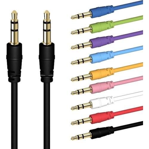 3.5mm Jack Audio Cable 3.5mm M-M Stereo Auxiliary Cord for IPhone Car MP3 MP4 Headphone Speaker AUX Cable 500pcs/Lot