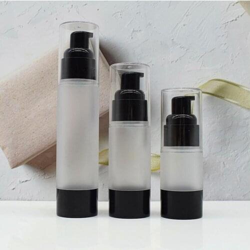 30ML frosted black plastic airless bottle lotion/emulsion/serum/liquid foundation/whitening essence skin care cosmetic packing