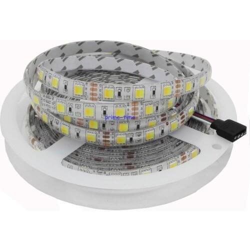 5M 5050 300leds Dual White (Warm White & White in 1 chip) Waterproof CCT LED Strip Light Color Temperature Ajustable DC12V