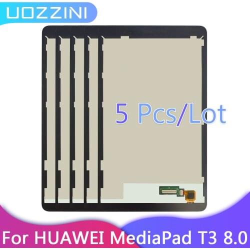 5Pcs For Huawei Mediapad T3 8 KOB-L09 KOB-W09 T3 LCD Display Touch Screen Digitizer Assembly Replace For HUAWEI T3 8.0 100%Test