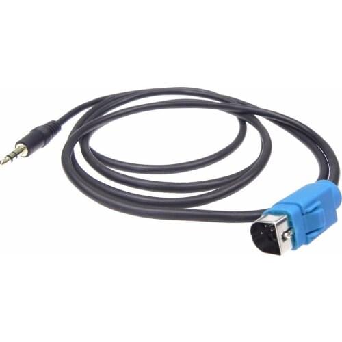 5pcs High Qualty Aux AUDIO cables Auxiliary Input Adapter FOR Alpine KCE-236B Iphone Ipod MP3