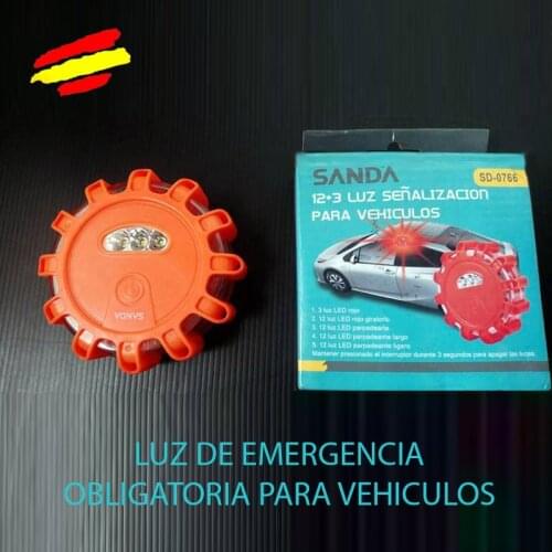 Emergency Light for vehicles mandatory from 2021 IMAN imantada 12 + 3 LED rotating flashing light fixed car truck