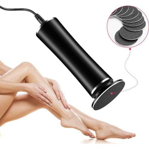 Electronic Foot File Callus Remover Tool Speed Adjustable Electric Foot File with 60 Pcs Replacement Sandpaper Discs Pedicure
