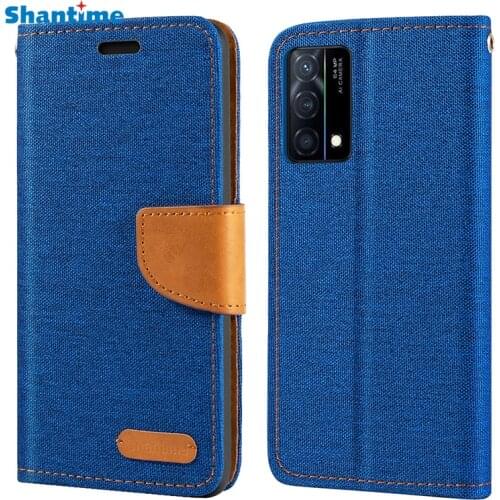Oxford Leather Wallet Case For OPPO K9 5G With Soft TPU Back Cover Magnet Flip Case For OPPO K9 5G