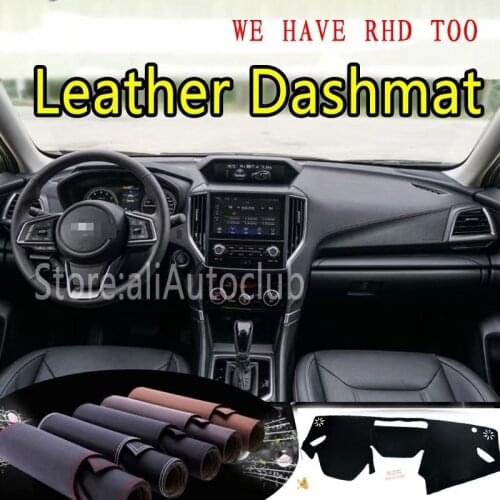 For Subaru Impreza XV Crosstrek WRX 2017 2018 2019 Leather Dashmat Dashboard Cover Dash Mat SunShade Carpet Custom Car Styling