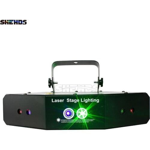 SHEHDS Laser Lamp 2 Head Dual Hole Lighting Stage Effect DMX512 Lighting For DJ Disco Party KTV Nightclub And Dance Floor