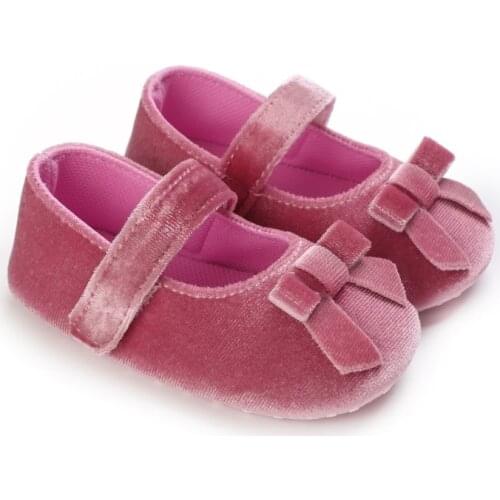Newborn Baby Girls Anti-slip Soft Sole Moccasins Footwear Shoes First Walker PU Leather Shoes Bowknot Princess Shoes Prewalker