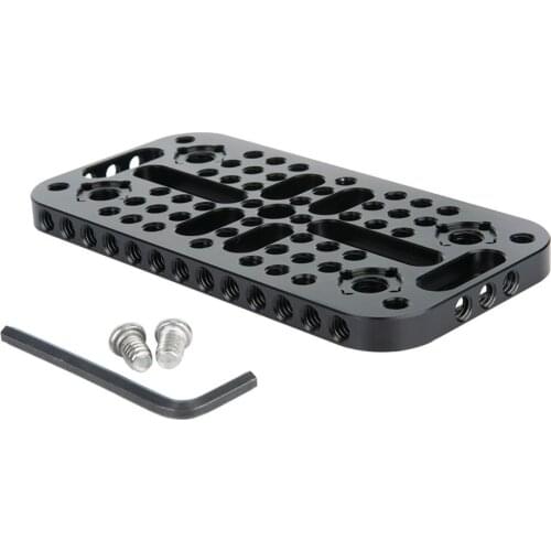 Camera Cheese Mounting Plate for URSA Mini Camera Rail blocks Dovetails Cages Attachment 1/4"-20 thread 3/8"-16 thread