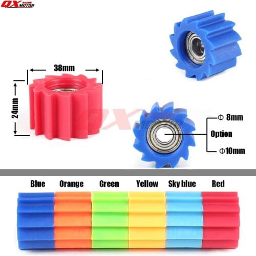 8mm 10mm Motorcycle Chain Roller Tensioner Pulley Wheel Guide for Honda Yamaha Kawasaki Kayo Bse KXF CR CRF RMZ WR YZ Dirt Bike