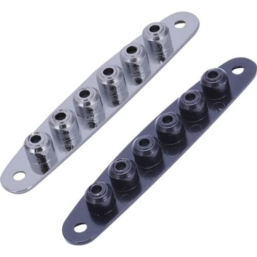 New 1 Pcs Electric Guitar Bridge String Thru Body Ferrules Bushing Plate