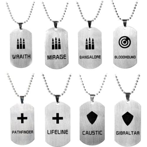 2019 New Game Apex Legends Necklace Stainless Steel Pendant Logo Engraved Necklaces Fans Souvenirs Fashion Jewelry