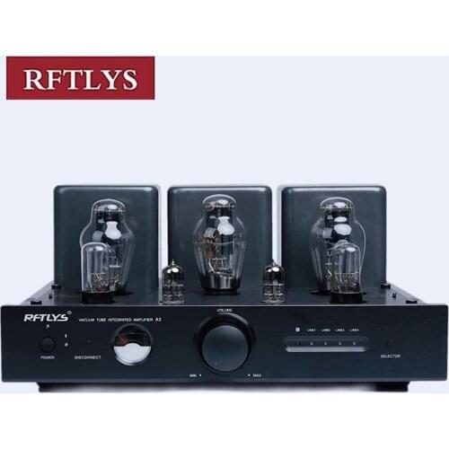 PAPRI RFTLYS - A3 - Single-Ended Class-A 300B Intergrated Amplifier Vacuum Tube with Bluetooth & Remote (Black) by
