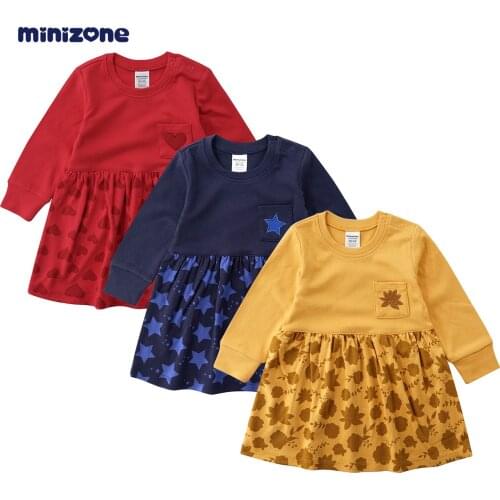 Dress for girls long sleeve cotton MInizone