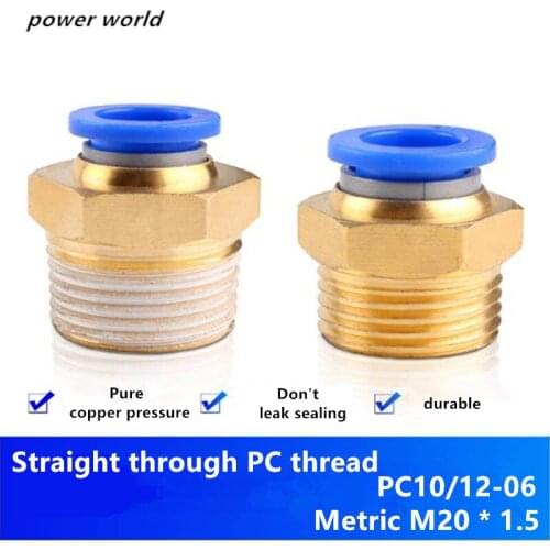 Pneumatic Fitting 4 8 10 12 14 16mm Air Pipe Connector