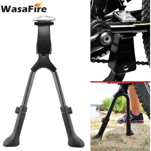 Bicycle Kickstand Foldable Bike Adjustable Kickstands Double Leg Center Mount Bicycle Stand For MTB Folding Road Bike