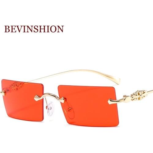 Brand design Baroque vintage style sunglasses women rimless square sun glasses men retro new 2020 trendy glasses shades