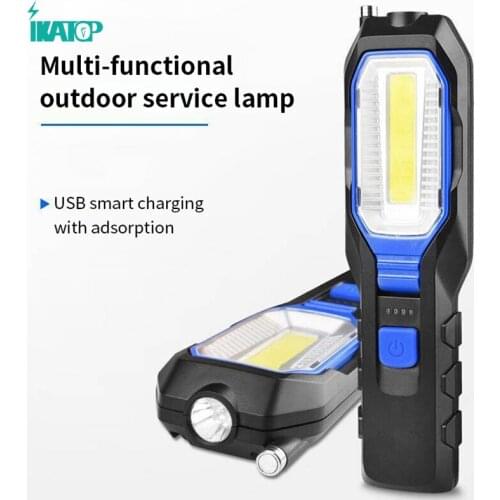 Led with Magnetic Cobcob Auto Repair Lamp Working Lamp Multi-Function Rechargeable Portable Outdoor Lighting Led Flashlight