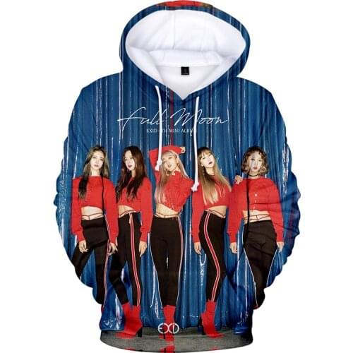 EXID Sweatshirt Fashion 3D Hoodies Men Women Casual Harajuku Hoodie Sweatshirts Long Sleeve 3D Hoodies EXID Sweatshirts Mens