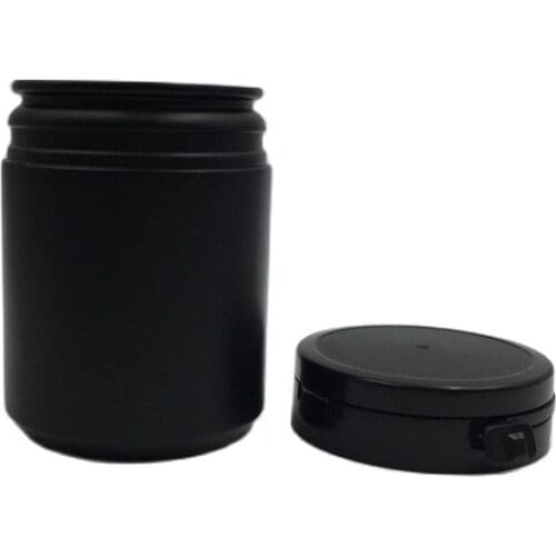 10 pcs 150cc 150ml 150g Black Plastic Vitamins Capsules Bottle with Pull Ring Cap