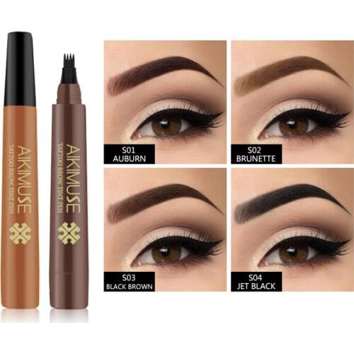 Natural Eyebrow Pencil Waterproof 3-Colors Pencil Brown Gray Anti-sweat Eye Brow Makeup Tool TSLM1