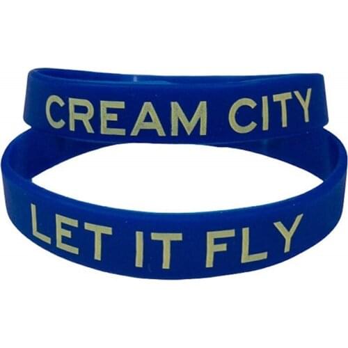 300pcs Cream City Let it Fly Silicone Bracelets Rubber Wristbands Free Shipping by DHL
